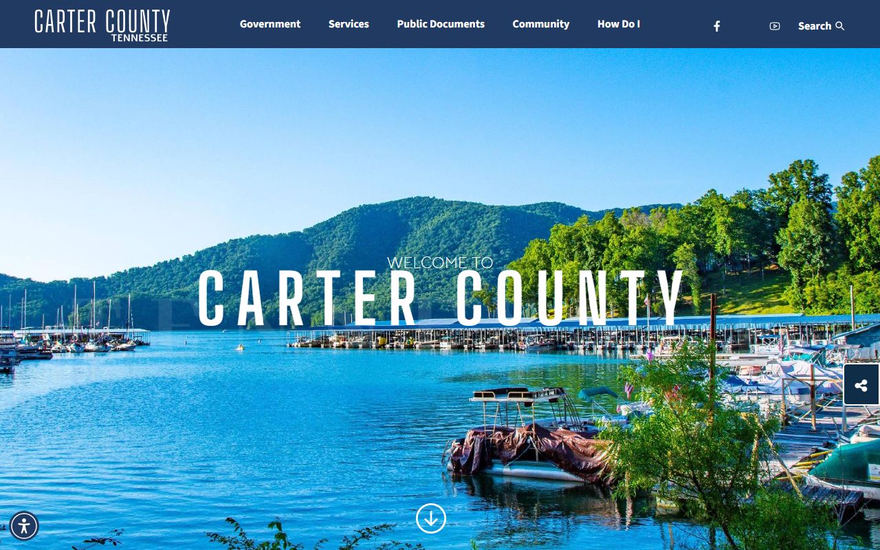 Carter County traffic ticket records at the county government website