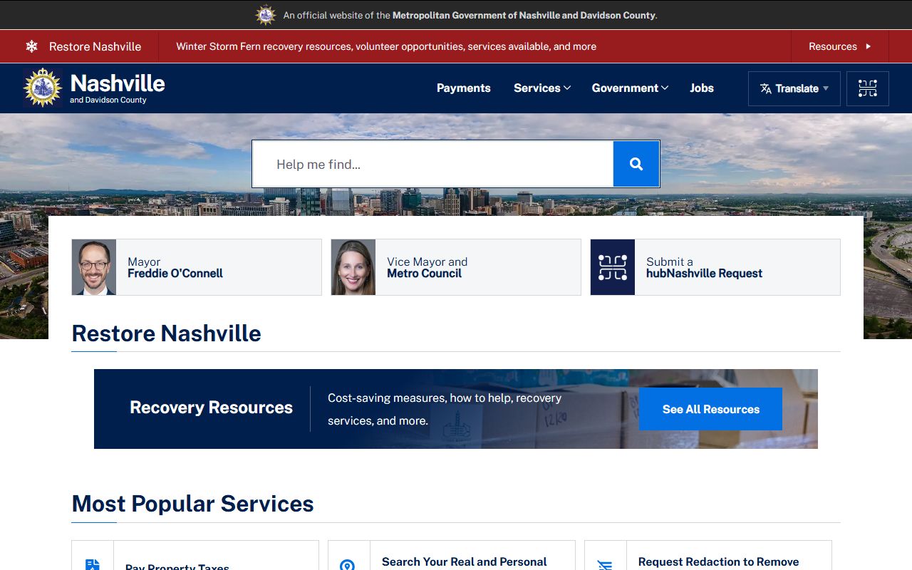 Davidson County Traffic Ticket Records at Metro Nashville Government