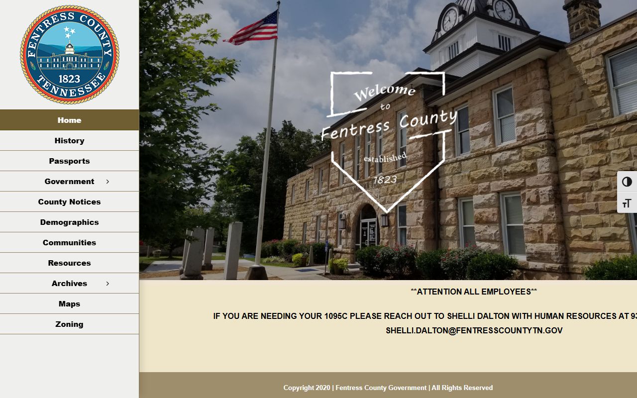 Fentress County traffic ticket records at the county government website