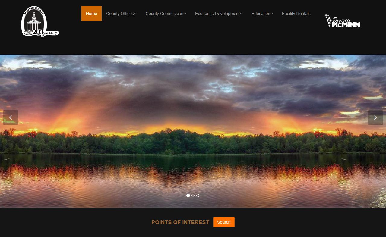 McMinn County traffic ticket records at the county government website