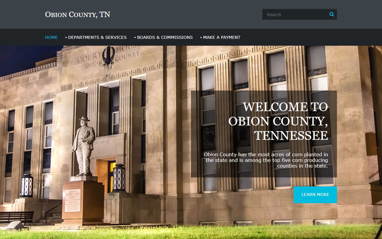 Obion County traffic ticket records at the county government website