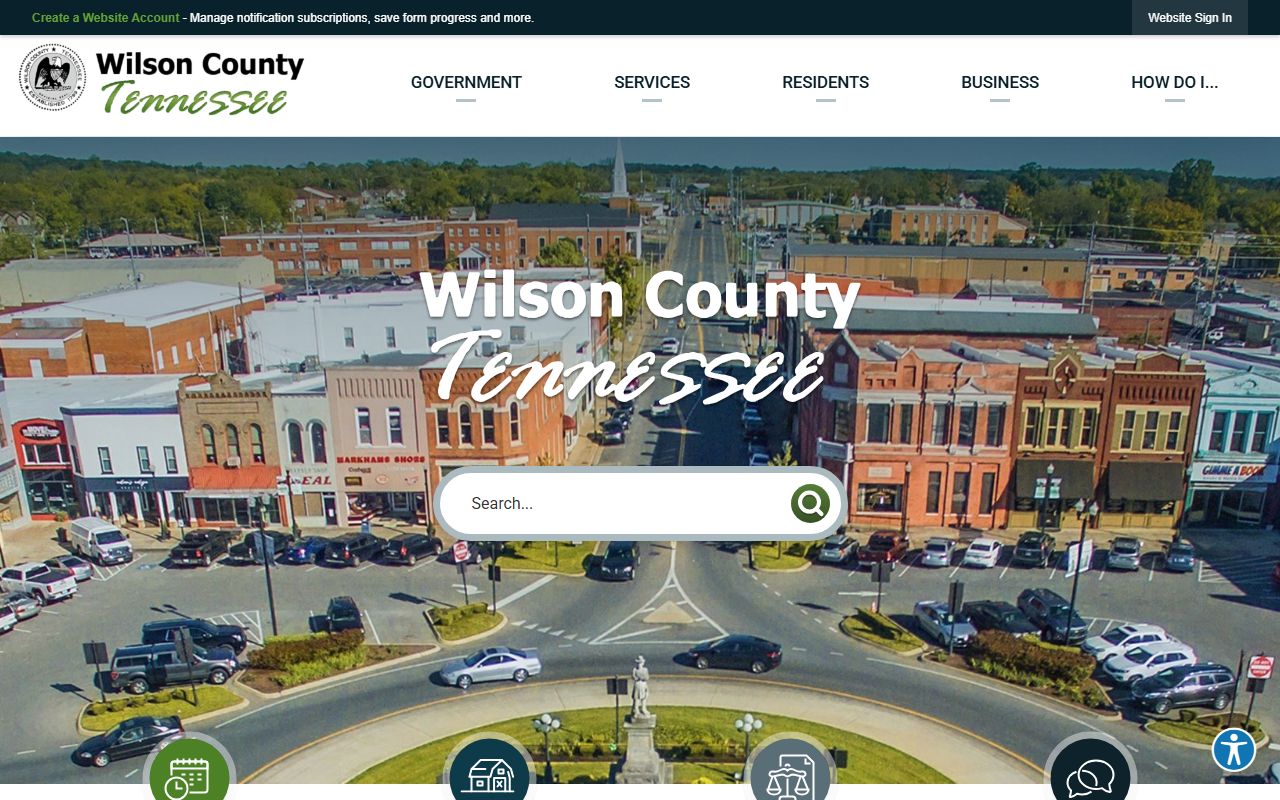 Wilson County traffic ticket records at the county government website